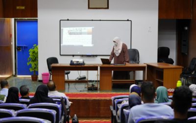 مناقشة الحلقات الدراسية لطلاب الدراسات العليا بقسم علم الحيوان بكلية الآداب والعلوم بالمرج