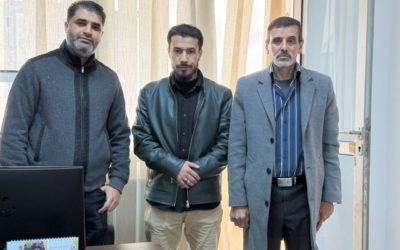 مراسم تسليم واستلام مهام منسق الدراسات العليا بقسم النبات في كلية الآداب والعلوم المرج